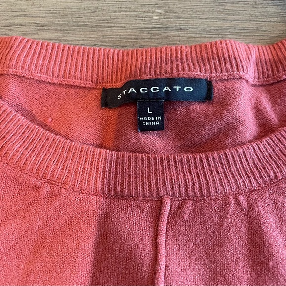 Staccato Burnt Orange Sweater - Picture 2 of 4